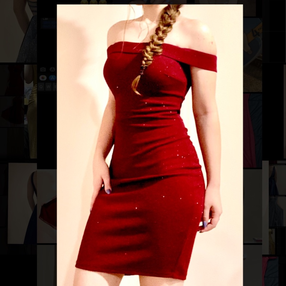 Short, Shoulderless Dress